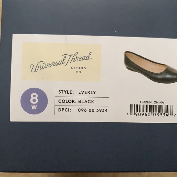 Black Universal Thread Everly flats - Picture 6 of 6